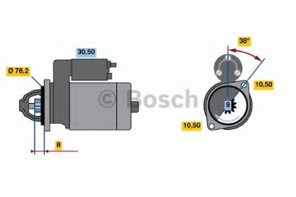 BOSCH 0 986 014 610 Стартер 