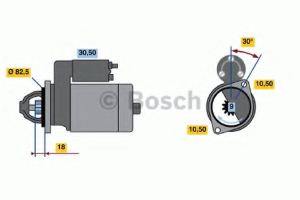 BOSCH 0 986 014 620 Стартер 