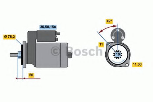 BOSCH 0 986 014 820 Стартер 