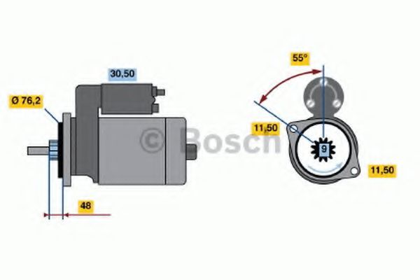 BOSCH 0 986 014 830 Стартер 