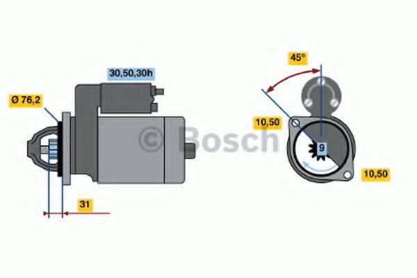 BOSCH 0 986 014 890 Стартер для BMW 7 (Бмв 7) BOSCH 0 986 014 890 Стартер для BMW 7 (Бмв 7)