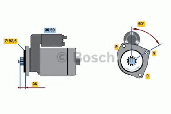 BOSCH 0 986 014 950 Стартер<br >12 2013 