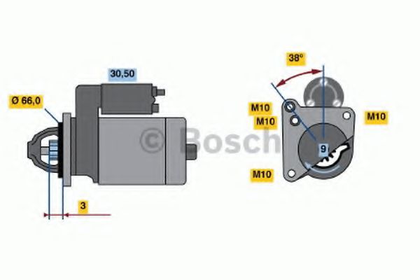 BOSCH 0 986 015 010 Стартер F7P 704 для RENAULT ALLIANCE (Рено Аллианcэ) BOSCH 0 986 015 010 Стартер F7P 704 для RENAULT ALLIANCE (Рено Аллианcэ)