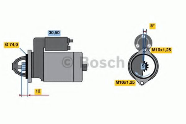 BOSCH 0 986 015 031 Стартер 