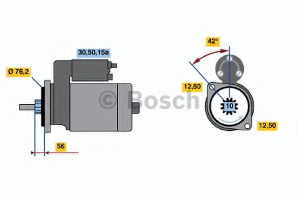 BOSCH 0 986 016 110 Стартер 