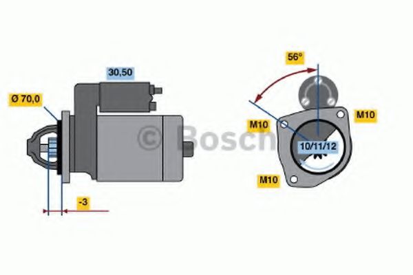 BOSCH 0 986 016 141 Стартер 