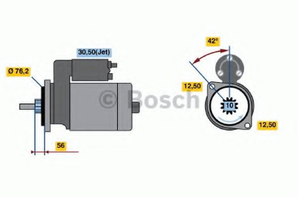 BOSCH 0 986 016 300 Стартер для AUDI TT (Ауди Тт) BOSCH 0 986 016 300 Стартер для AUDI TT (Ауди Тт)