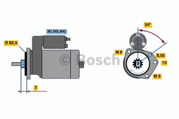 BOSCH 0 986 016 790 Стартер 