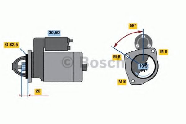 BOSCH 0 986 016 870 Стартер 