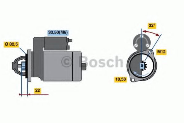 BOSCH 0 986 016 880 Стартер W7999999 для CHEVROLET VECTRA (Шевроле Vэcтра) BOSCH 0 986 016 880 Стартер W7999999 для CHEVROLET VECTRA (Шевроле Vэcтра)