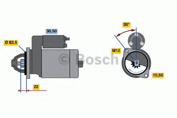 BOSCH 0 986 016 890 Стартер 
