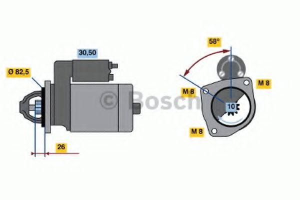 BOSCH 0 986 016 900 Стартер 