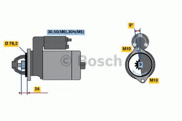 BOSCH 0 986 017 170 Стартер для BMW 7 (Бмв 7) BOSCH 0 986 017 170 Стартер для BMW 7 (Бмв 7)