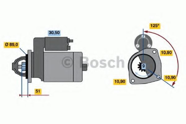 BOSCH 0 986 017 240 Стартер 