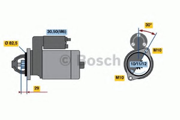 BOSCH 0 986 017 260 Стартер<br >CNLA 