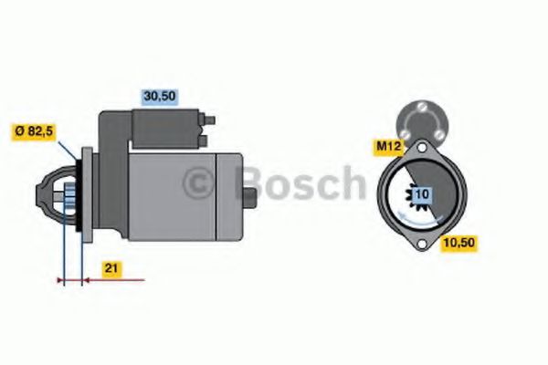 BOSCH 0 986 017 420 Стартер<br >08 2004 