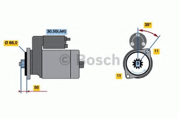 BOSCH 0 986 017 450 Стартер для VOLKSWAGEN POLO (Фольксваген Поло) BOSCH 0 986 017 450 Стартер для VOLKSWAGEN POLO (Фольксваген Поло)
