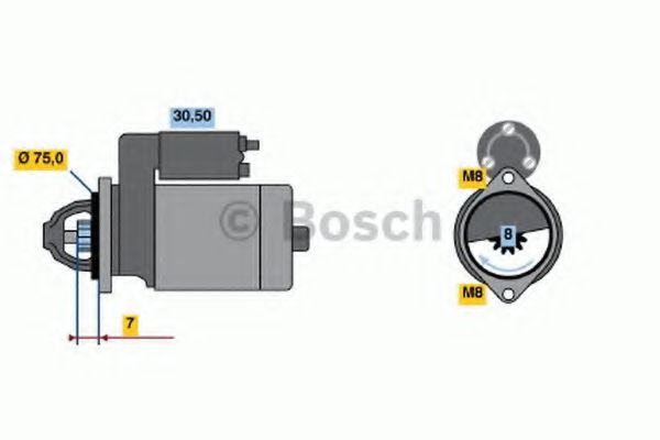 BOSCH 0 986 017 571 Стартер 