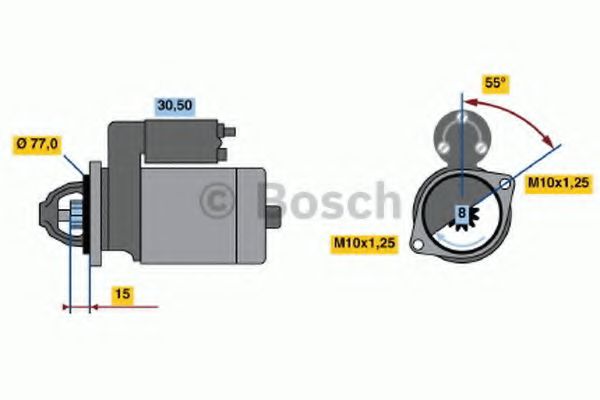 BOSCH 0 986 017 651 Стартер 