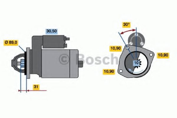 BOSCH 0 986 017 860 Стартер 