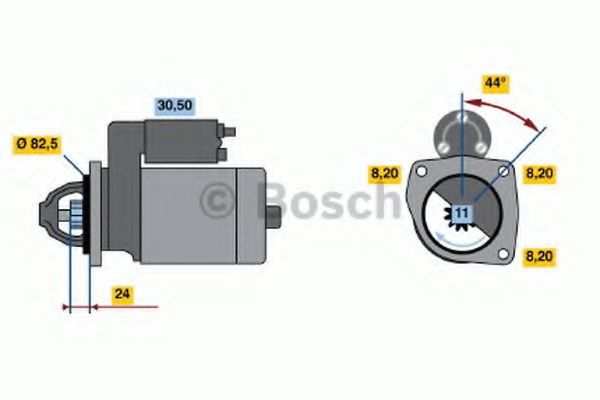 BOSCH 0 986 017 950 Стартер 