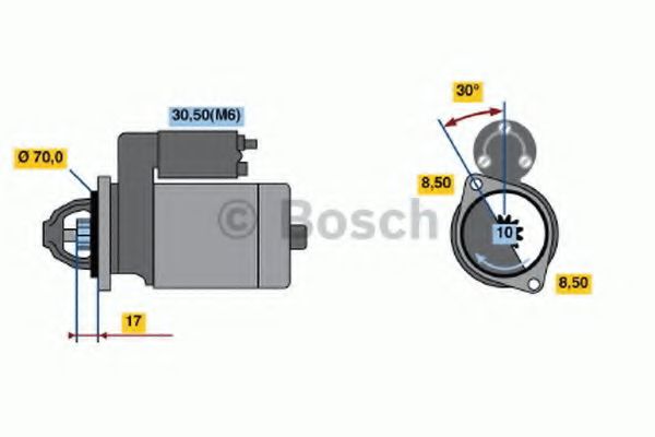 BOSCH 0 986 018 180 Стартер 