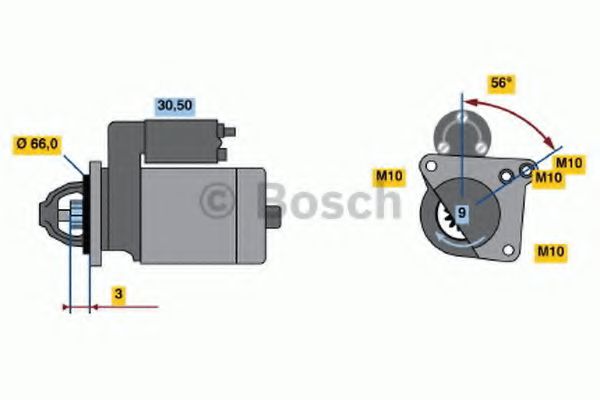BOSCH 0 986 018 360 Стартер 