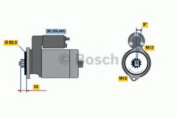 BOSCH 0 986 018 380 Стартер 
