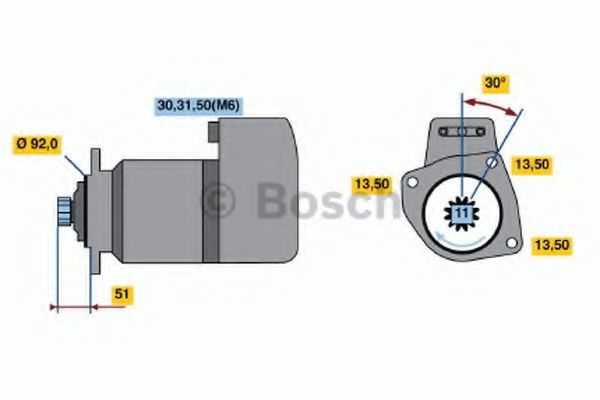 BOSCH 0 986 018 420 Стартер 