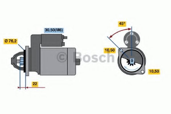 BOSCH 0 986 018 440 Стартер 