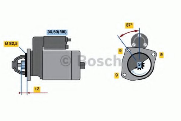 BOSCH 0 986 018 450 Стартер 