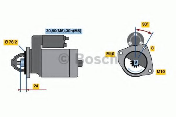BOSCH 0 986 018 460 Стартер 