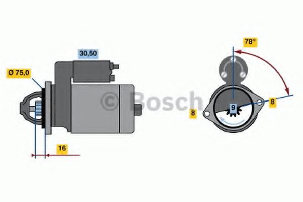 BOSCH 0 986 018 541 Стартер<br >Автоматическая коробка передач 