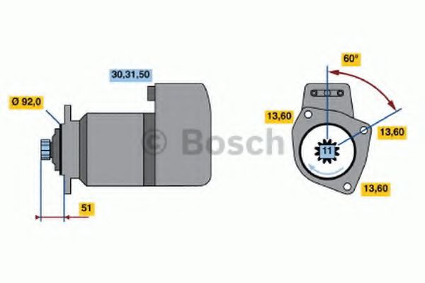 BOSCH 0 986 018 790 Стартер 