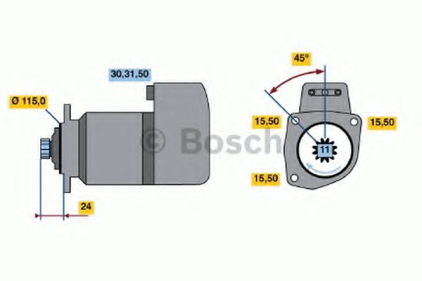 BOSCH 0 986 018 810 Стартер 