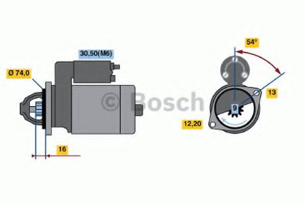 BOSCH 0 986 018 830 Стартер 