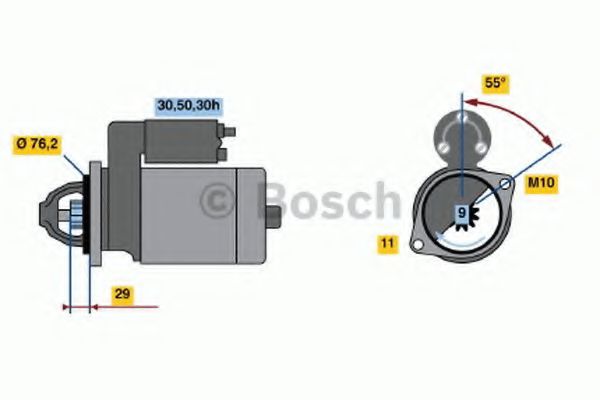 BOSCH 0 986 018 890 Стартер 