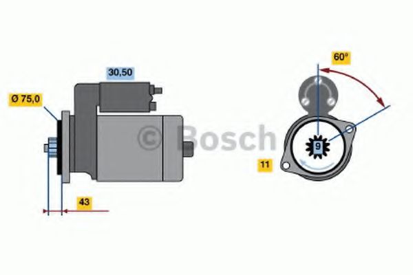 BOSCH 0 986 019 071 Стартер для HONDA SHUTTLE (Хонда Шуттлэ) BOSCH 0 986 019 071 Стартер для HONDA SHUTTLE (Хонда Шуттлэ)