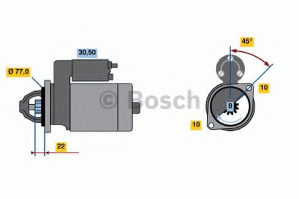 BOSCH 0 986 019 081 Стартер 