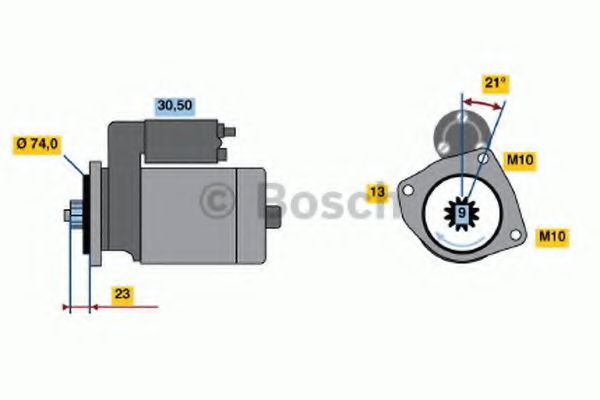 BOSCH 0 986 019 181 Стартер 