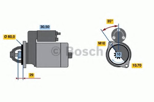 BOSCH 0 986 019 500 Стартер 