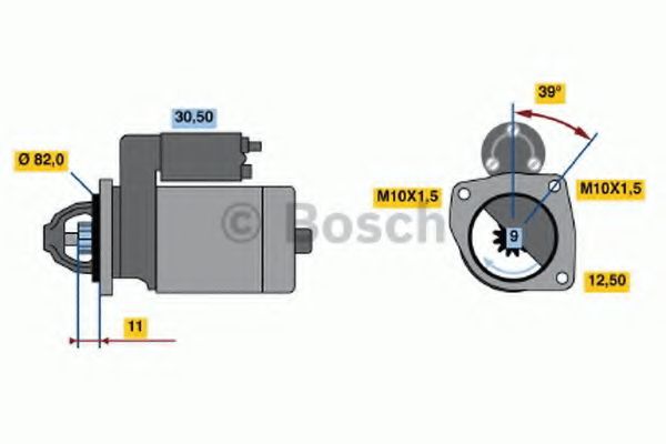 BOSCH 0 986 019 910 Стартер для DODGE CARAVAN (Додж Караван) BOSCH 0 986 019 910 Стартер для DODGE CARAVAN (Додж Караван)