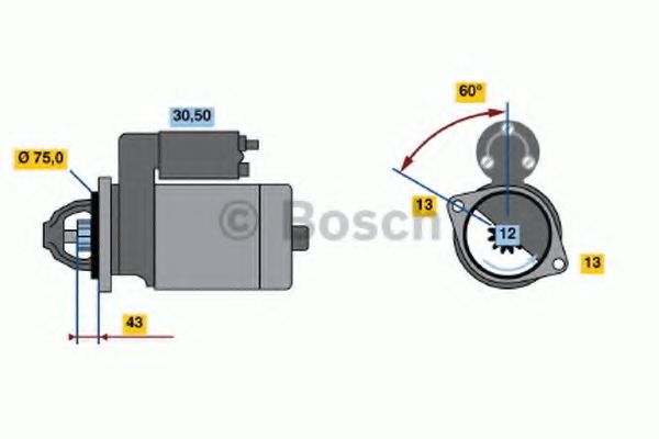 BOSCH 0 986 019 920 Стартер 