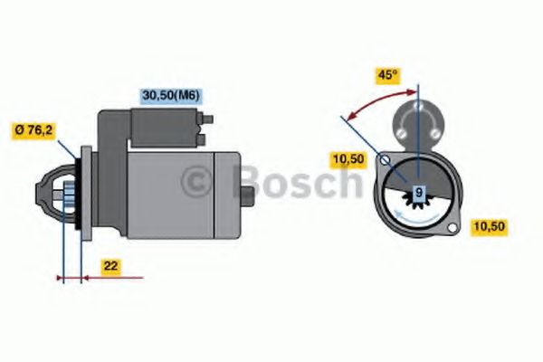 BOSCH 0 986 019 970 Стартер 09 2002 для CHEVROLET VECTRA (Шевроле Vэcтра) BOSCH 0 986 019 970 Стартер 09 2002 для CHEVROLET VECTRA (Шевроле Vэcтра)
