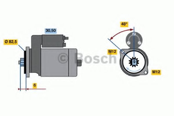 BOSCH 0 986 020 370 Стартер 