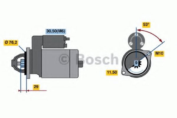BOSCH 0 986 020 890 Стартер 