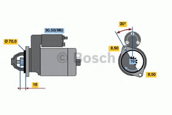 BOSCH 0 986 021 260 Стартер 