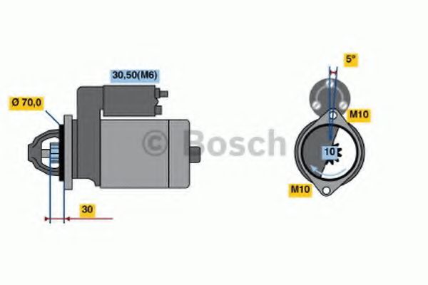 BOSCH 0 986 021 270 Стартер<br >A 126444 
