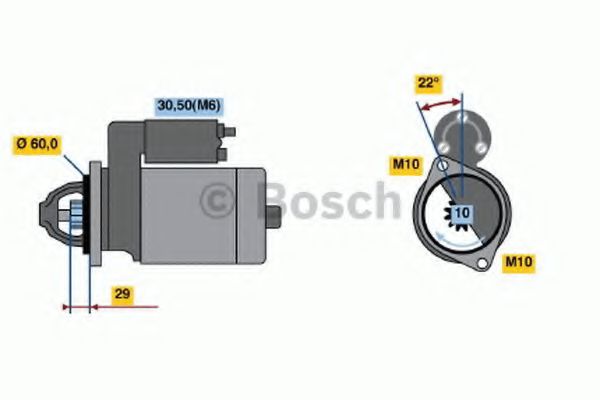 BOSCH 0 986 021 320 Стартер 