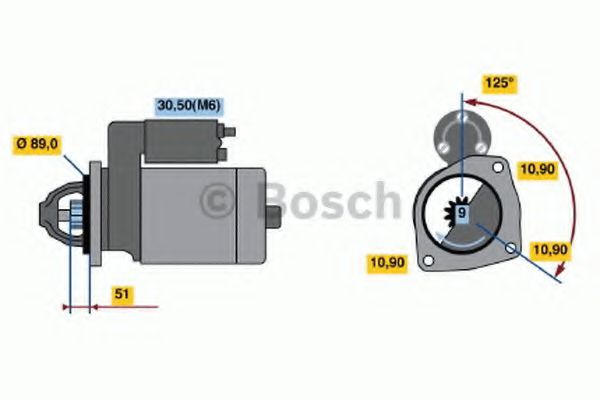 BOSCH 0 986 021 340 Стартер 